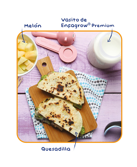 Quesadilla de Champiñones con palta