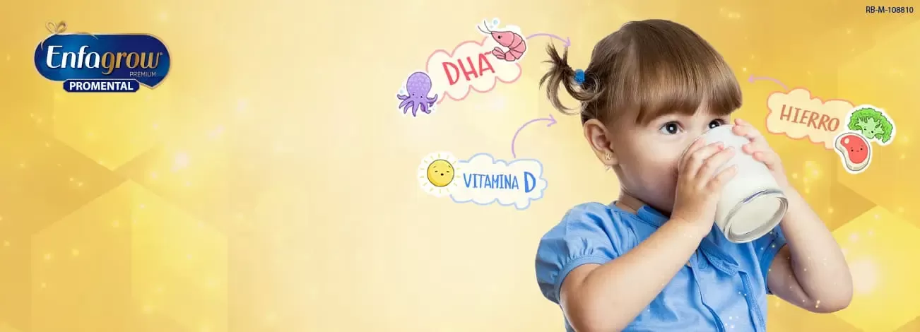 niña leche vitaminas